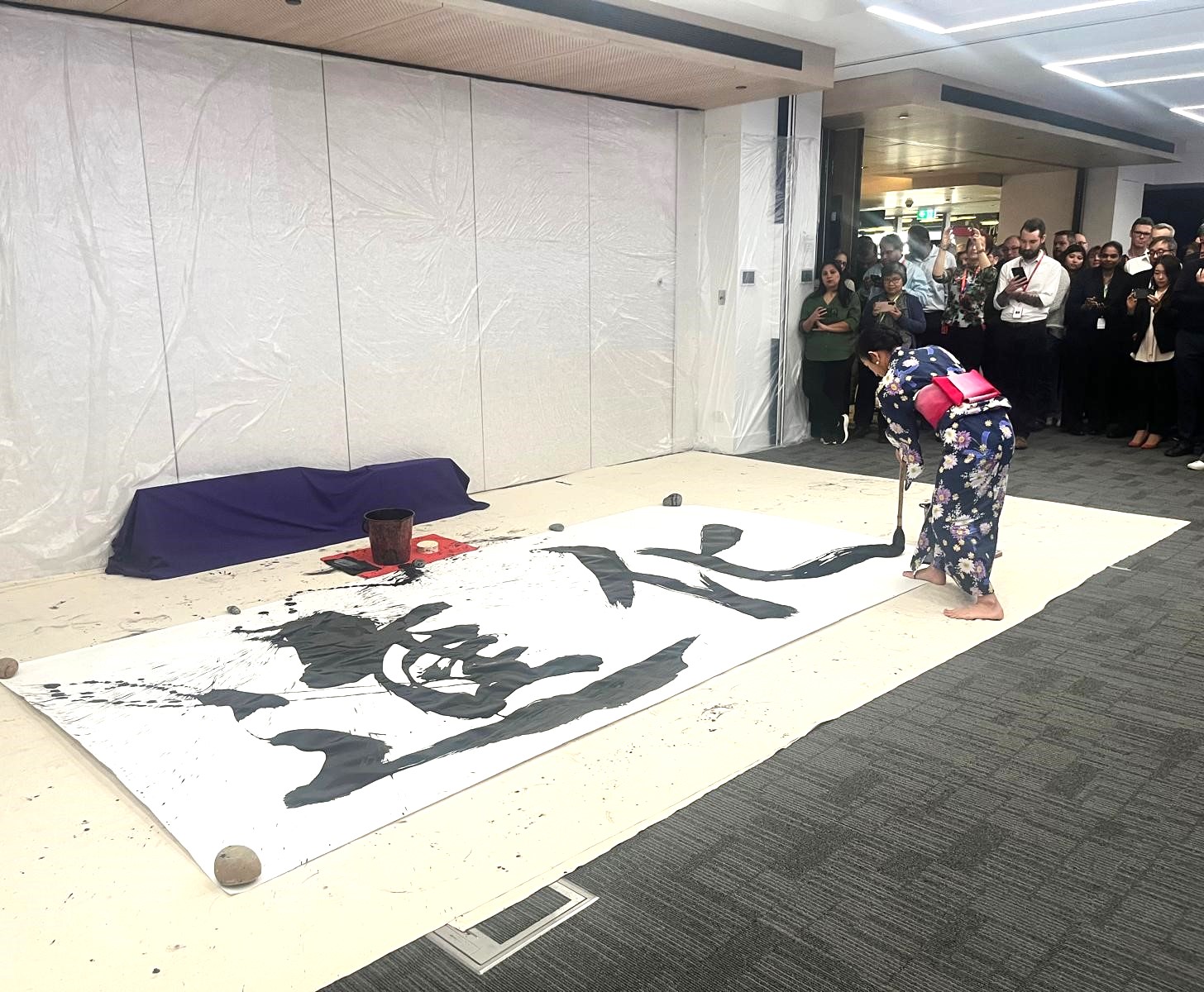 calligraphy performance